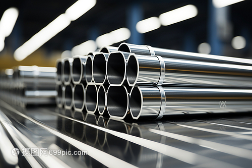 仓库中钢管的堆叠与管理